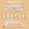 BIRDDIE Blue Light Blocking Glasses for Women & Men, UV400 Anti-Glare Computer Glasses for Gaming,Reading & Eye Strain Relief (Transparent) view 4