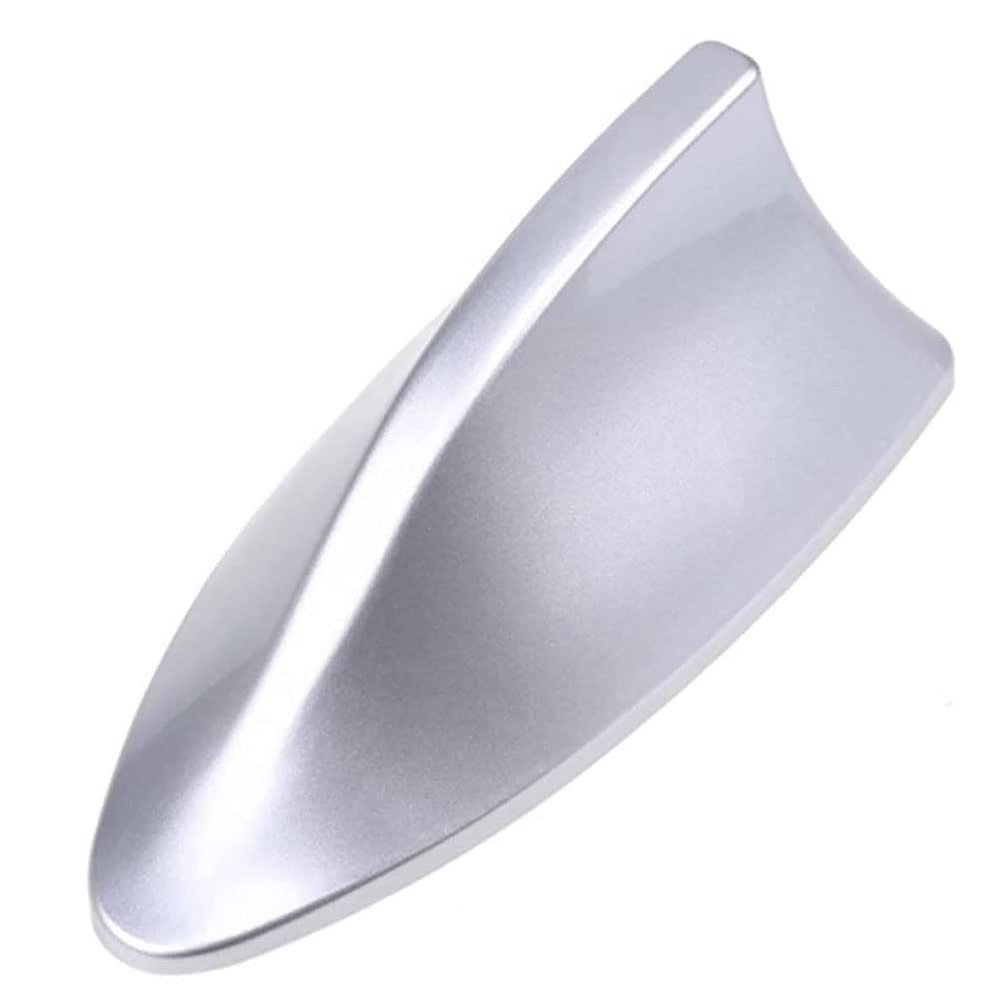 Car Shark Fin Aerial Antenna Cover for Lexus RX270 RX350, Roof Style Shark Fin Antenna, Car Signal Fin Aerials Cover with Aerial Adhesive Base,D-Silver