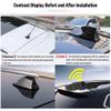 Car Shark Fin Aerial Antenna Cover for Lexus RX270 RX350, Roof Style Shark Fin Antenna, Car Signal Fin Aerials Cover with Aerial Adhesive Base,D-Silver view 3