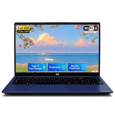 NIMO 15.6" FHD IPS Laptop, 16GB RAM 256GB SSD, Intel N150(4 Cores Up to 3.6GHz) with 2 Years Warranty, 65W Type-C Fast Charger, Fingerprint Login, Backlit Keyboard, Wi-Fi 6, BT5.2, Crystal-Clear Audio