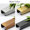 Stainless Steel Cable Raceway, Trunking Kit, Corner Wire Hider, Speaker,Open Duct, Self-Adhesive Cover(Matte Silver,20 * 10mm) view 4