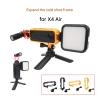 Shockproof Camera Mount with Interfaces Expandable Horizontal/Vertical Option ABS Build Cold Shoe Mount view 2