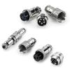 1Pcs GX12 GX16 GX20 Docking Sockets for Cable Terminals GX12-2 3 4 5 6 7 8Pin Male Female Waterproof Circular Connector(GX20,9 cores) view 4