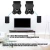 YWLUUOO Adjustable Wall Mount Bracket for HWQ990F Speakers Cable Management Easy Setup Adjustable Angle Wall Bracket view 2