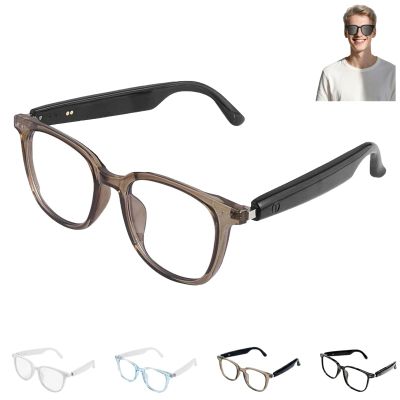 Ai Interpretation Smart Glasses, 2026 New Ai Smart Glasses with Real Time Translation, Color-Change Lens for Indoor Outdoor Travel Driving Cycling, Smart Eyewear for Music Calls (Brown)