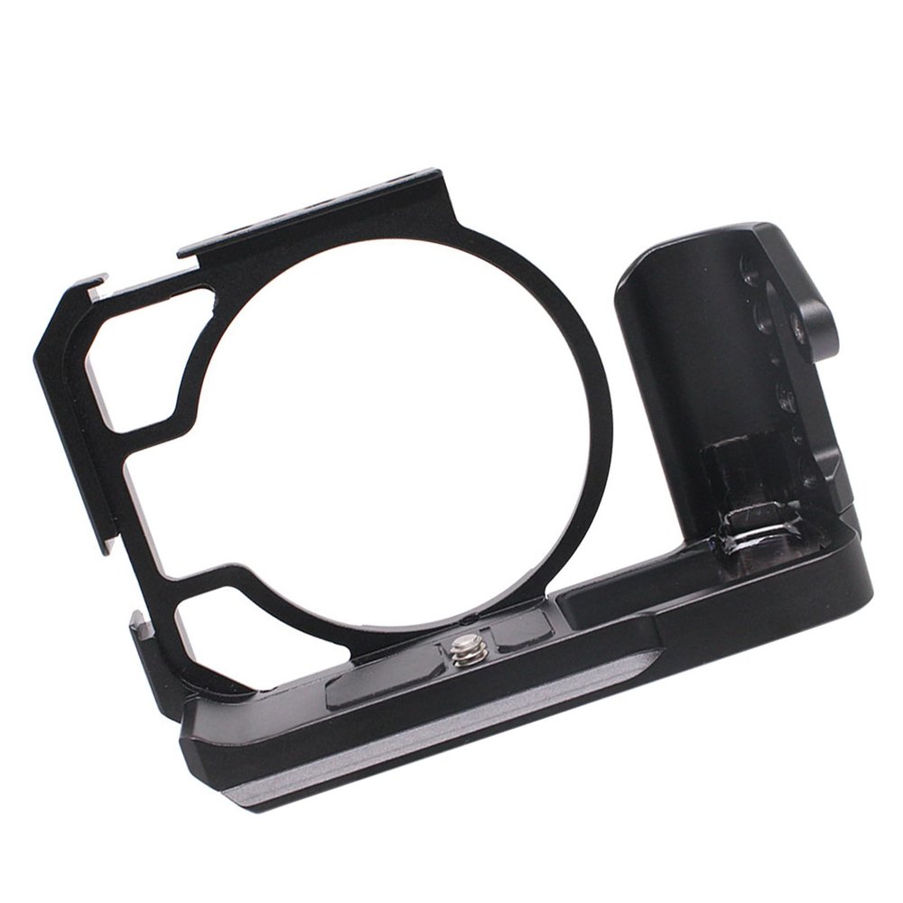Aluminum Camera Cage with Cold Shoe Mount 1/4inch Threaded Holes Bracket for R50V Accessories Cage