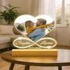 Custom Heart Infinity LED Lamp with Photo & Names, Personalized Couple Night Light, Anniversary & Valentines Day Gift for Him Her, Romantic Engraved Acrylic Light with Date, Bedroom Decor view 4