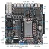 12/13th Inter LGA1700 CPU Firewall Network Security Industrial Control motherboard/2xNVMe 4xSATA3.0 1x PCIEx16 2xDDR5 5600MHz/ 6 * 2.5GLAN 2 * 10G SFP+ USB3.2 10G/ SIM Card Slots view 2