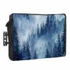 Outdoor TV Cover 36 to 39 Inch Weatherproof, Mountain Waterproof Outdoor TV Enclosure with Side Pocket, Navy Blue Forest Pine Tree TV Protector Cover for Outside Flat Screen TV view 1