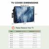 Outdoor TV Cover 36 to 39 Inch Weatherproof, Mountain Waterproof Outdoor TV Enclosure with Side Pocket, Navy Blue Forest Pine Tree TV Protector Cover for Outside Flat Screen TV view 4