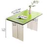 Acrylic Floor Desk, Low Table for Sitting on The Floor, Small Kotatsu Table, Modern and Simple Tea Table, Laptop Tray Desk for Couch, Bed and Floor(Green,60cm-23.6in) view 2