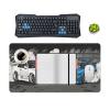 Two Speeding Car Gaming Mouse Pad 16"x30" with Stitched Edges Extended Mousepad Non-Slip Base Water Resist Keyboard Pad for Gamer Office Home view 4