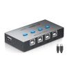 4 Ports USB Synchronizer - KVM Switch/Distributor, DNF Keyboard Mouse Shared Display Synchronization Controller view 1