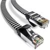 Cyberguys! 2 Pack Cat8 Ethernet Cable 6FT Flat Braided High-Speed 40Gbps and USB 3.0 to RJ45 Ethernet Adapter view 2