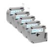 5PK MK231 M-K231 Compatible with MK Label Tape MK-231 MK-221 9 12mm Label Cartridge for Part Number PT70 PT80 Label Maker(5PK Blue on White) view 1