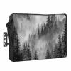 Outdoor TV Cover 36 to 39 Inch Weatherproof, Mountain Waterproof Outdoor TV Enclosure with Side Pocket, Black Forest Pine Tree TV Protector Cover for Outside Flat Screen TV view 1