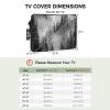 Outdoor TV Cover 36 to 39 Inch Weatherproof, Mountain Waterproof Outdoor TV Enclosure with Side Pocket, Black Forest Pine Tree TV Protector Cover for Outside Flat Screen TV view 4