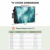 Outdoor TV Cover 36 to 39 Inch Weatherproof, Mountain Waterproof Outdoor TV Enclosure with Side Pocket, Blue Forest Pine Tree TV Protector Cover for Outside Flat Screen TV view 4
