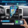 14.4 inch Car Radio for Dodge RAM 1500 2500 3500 2013-2018 Upgrade Stereo Radio Head Unit with CarPlay Tesla Style Touch Screen Android Auto Bluetooth GPS Backup Camera 8+128G view 3