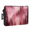 Outdoor TV Cover 40 to 43 Inch Weatherproof, Mountain Waterproof Outdoor TV Enclosure with Side Pocket, Pink Forest Pine Tree TV Protector Cover for Outside Flat Screen TV view 1