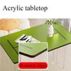 Acrylic Floor Desk, Low Table for Sitting on The Floor, Small Kotatsu Table, Modern and Simple Tea Table, Laptop Tray Desk for Couch, Bed and Floor(Black,60cm-23.6in) view 3