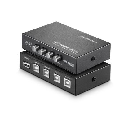 4 Ports USB Synchronizer - KVM Switch/Distributor, DNF Keyboard Mouse Shared Display Synchronization Controller