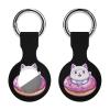 Cute Cat Donut Protective Case Compatible for AirTag Silicone Tagholder Tracker Cover for Pets Keys view 1
