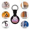 Cute Cat Donut Protective Case Compatible for AirTag Silicone Tagholder Tracker Cover for Pets Keys view 3