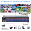 16x32 HDMI Matrix Switch 4K@30Hz with Web GUI w/Rs232-LAN Port Control, Rackmount HDMI Matrix 16x32 Support EDID, HDCP, Backlit Button, LED Screen displays (16 Input 32 Output Matrix) view 3