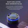 GDSAFS IPX7 Waterproof Shower Speaker with RGB Light & LED Display, Wireless Shower Speaker Waterproof with Detachable Suction Cup, Clear & Balanced 360 Sound (Red) view 4