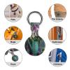 Farmhouse Daisy Vintage Wood Grain Protective Case Compatible for AirTag Silicone Tagholder Tracker Cover for Pets Keys view 3