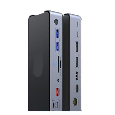 15 in 1 Docking Station for Air/Pro, M1/M2, Channels 4K60Hz, PD 100W, SD/TF, RJ45