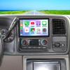 4G+64G Android 15 Car Stereo Upgrade Radio for 2003-2006 GMC Sierra Double Din Head Unit Rotated 10 inch Touch Screen w/Wireless Carplay Android Auto GPS Bluetooth WiFi FM RDS DSP Backup Camera view 1