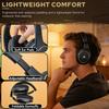 Ansee Wireless TV Headphones for Seniors & Hearing Impaired, Folding Over Ear Headphones with 2.4GHz RF Transmitter Support Optical RCA AUX, No Audio Delay, 100ft Wireless Range (Black) view 3