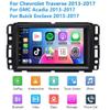 Surakey Car Stereo for GMC Acadia 2013 2014 2015 2016 2017, Car Radio for Chevrolet Traverse 2013-2017,for Buick Enclave 2013-2017 7" CarPlay Android Auto Audio Receiver GPS Bluetooth AHD Backup view 3