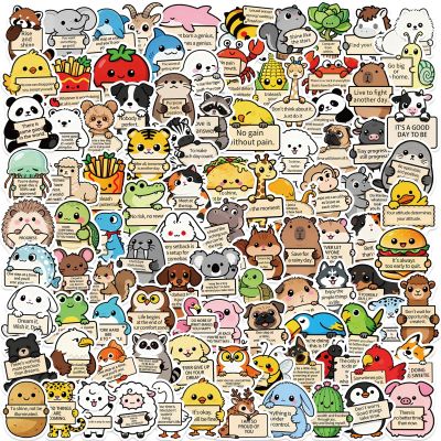 100PCS Emotional Support Motivational Stickers, Cute Inspirational Stickers for Water Bottles Laptops Journal, Positive Affirmation Scrapbook Vision Board Supplies