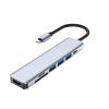 7 Ports USB C Docking Station HUB TY>pe to 4K HDMI Adapter 5Gbps 3.0 PD 87W Splitter for PC(7-in-1 B) view 1