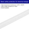 MECCANIXITY 5Pcs Wire Insulation Braid Fire Sleeve,9.8Ft-3mm ID White, High Temp Silicone Coated Fiberglass Sleeving for Automotive Hose Lines Electrical Wiring view 4