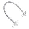 Buachois Door Loop, 40cm Long with Triangle Ends for Exposed Mortise Mounting, Metal Wire Cable Protector for Internet Door Lock Access Control System Video Line Network Line view 1