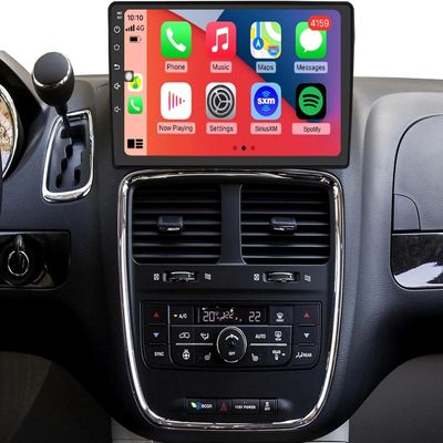 10 Inch Touch Screen Car Stereo with Carplay & Android Auto for Dodge Journey 2009-2010 Support Bluetooth FM/GPS/AHD Backup Camera 2+64G