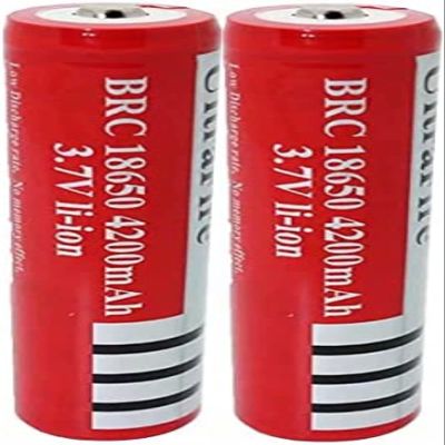 AIQFMNFC 4200mA 3.7Vwit Top Button, Ba 2pcs