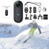 4K POV Camera for Winter Sports, Ski & Snowboard Action Cam with Smooth Stabilization, 170 Wide Angle, Wearable Hands-Free Video Recorder for Snowboarding, Skiing, Ice Skating (Black-1080P,64G) view 1