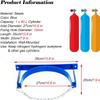 Oxygen Tank Stand Steel Gas Cylinder Fixed Rack for Factory/School/Hospital, Wall-Mounted Gas Cylinder Organizer Shelf Easy Install (1 Bottle) view 3