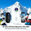 4K POV Camera for Winter Sports, Ski & Snowboard Action Cam with Smooth Stabilization, 170 Wide Angle, Wearable Hands-Free Video Recorder for Snowboarding, Skiing, Ice Skating (256G,Mix-4K) view 2