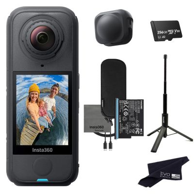 Insta360 X4 Air Tripod Selfie Stick Bundle | Lightest 8K 360 Action Camera for Epic Adventures, Perfect for Matterport 360 House Tour|Bundle Includes Tripod Selfie Stick, Lens Cap(256GB)