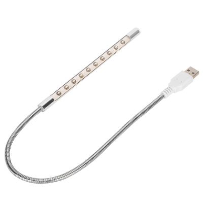 10LED USB Computer Light Low Power Consumption Flexible Cable White LED Light Source for Laptop Modern Style