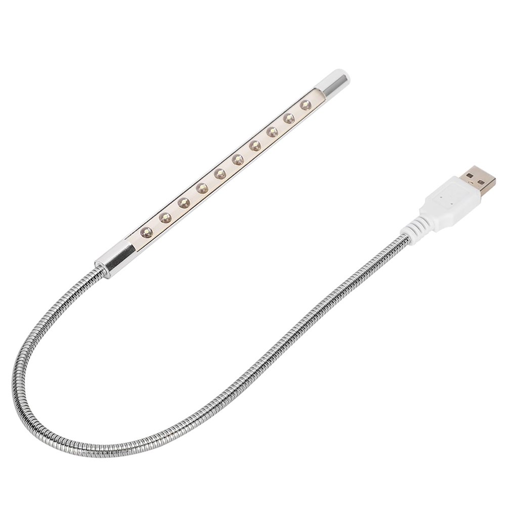 10LED USB Computer Light Low Power Consumption Flexible Cable White LED Light Source for Laptop Modern Style