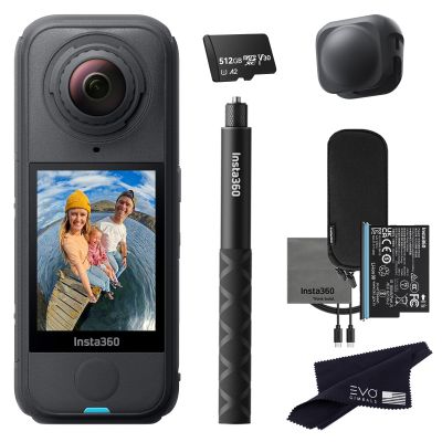 Insta360 X4 Air Basic Bundle | Lightest 8K 360 Action Camera for Epic Adventures | for Travel, Sports, Family Moments, Vlogging | Bundle Includes Invisible Selfie Stick, Lens Cap(512GB)