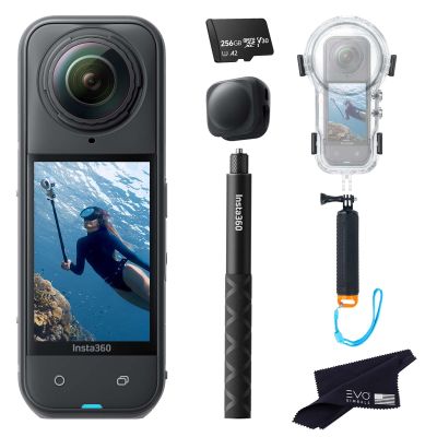 Insta360 X4 Air Dive Bundle | Lightest 8K 360 Action Camera for Epic Adventures, Replaceable Lenses, for Action, Vlogging| Bundle Includes Dive Case, Selfie Stick, Floating Grip, Lens Cap(256GB)