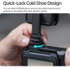 Camera Cold Shoe Mount Adapter 180Degree Rotation Capability for Creative Perspectives Easy Travel Use Cold Shoe Adapter view 3